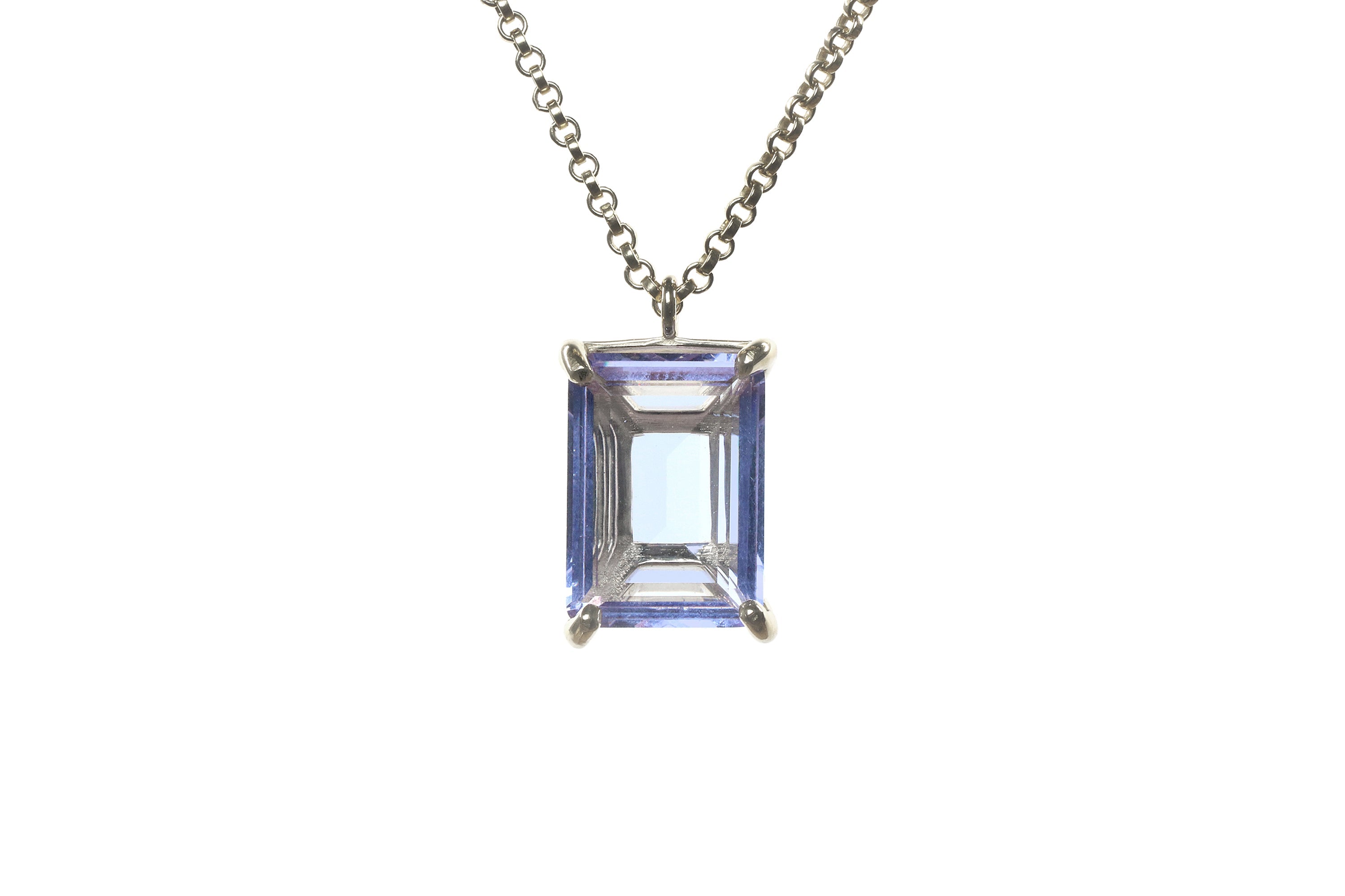 Alluring Sterling Silver Tanzanite Necklace necklaces Anemone Jewelry