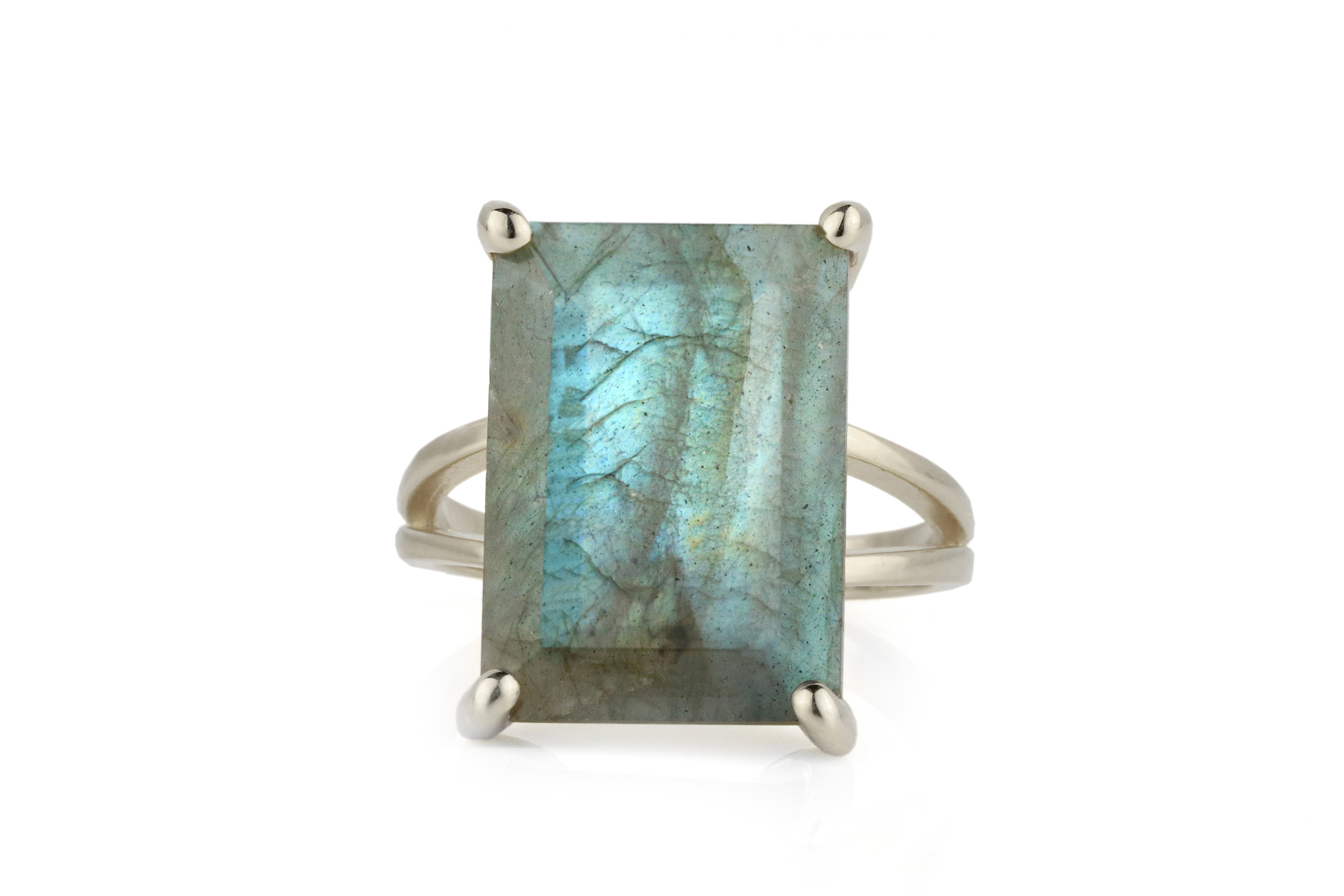 Statement Labradorite 925 Sterling Silver Ring Rings Anemone Jewelry