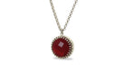 Vibrant Red Garnet Pendant Necklace necklaces Anemone Jewelry