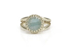 Aquamarine Gemstone in 925 Sterling Silver Rings Anemone Jewelry