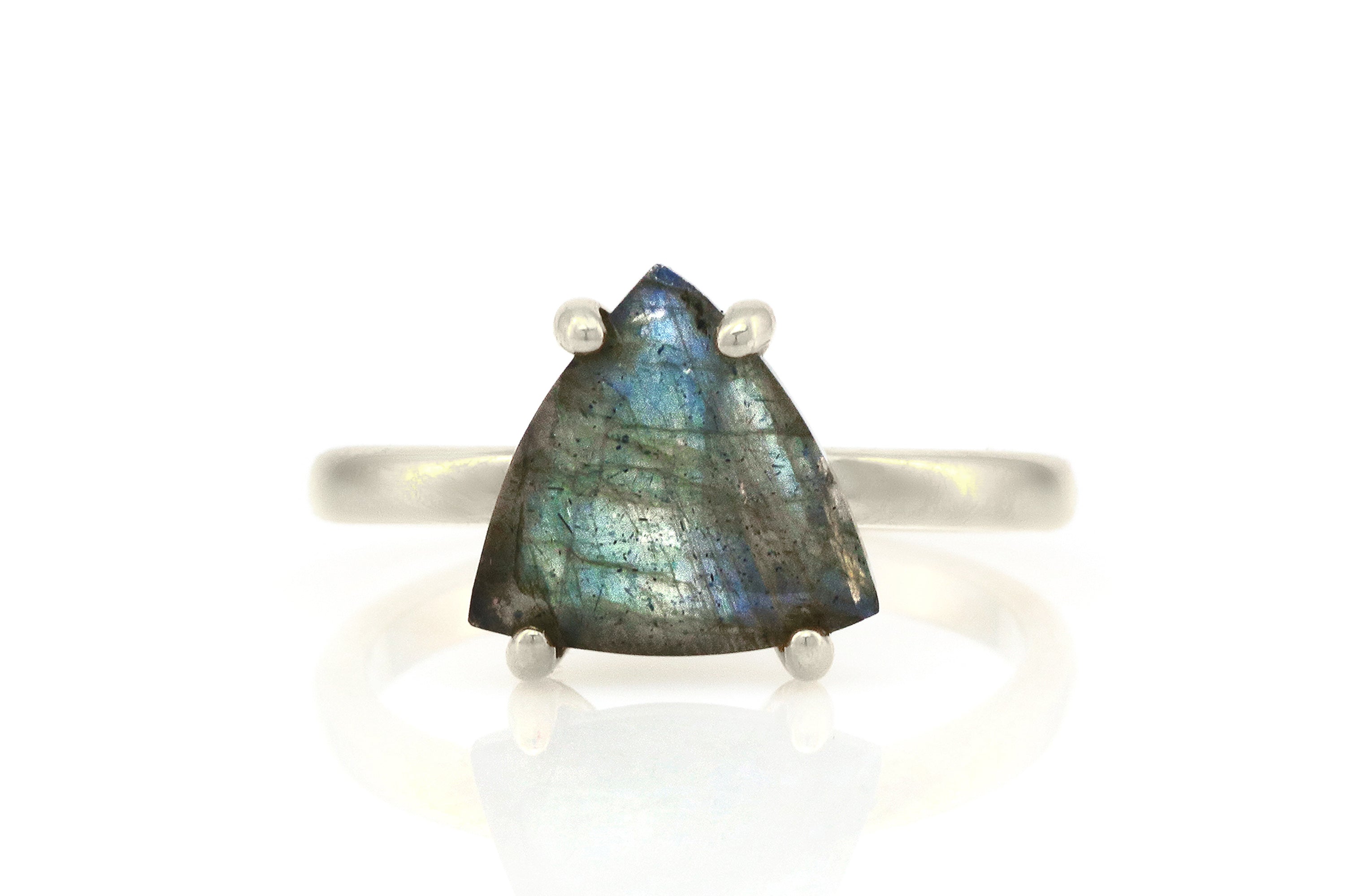 925 Sterling Silver Labradorite Ring Rings Anemone Unique