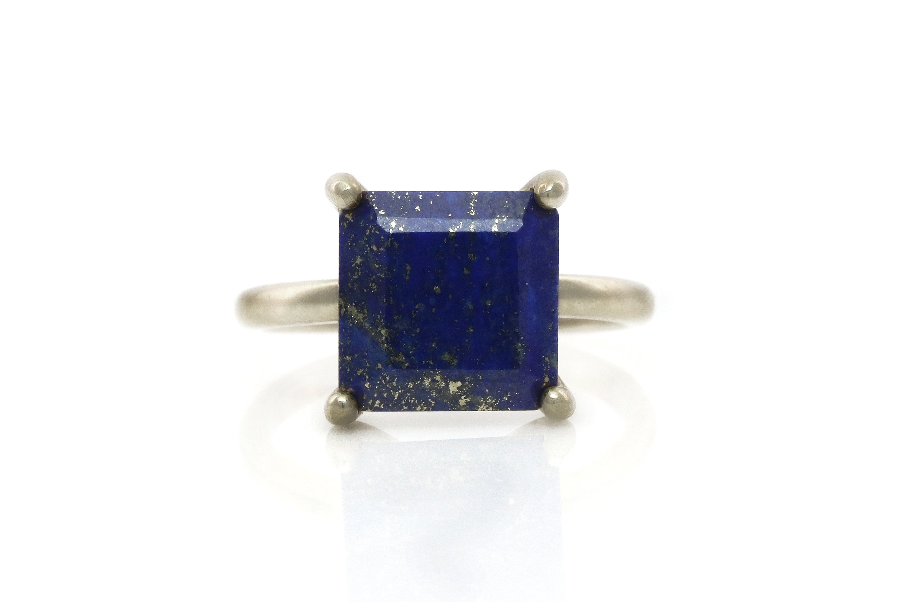 Enchanting Lapis Lazuli in 925 Sterling Silver Rings Anemone Unique