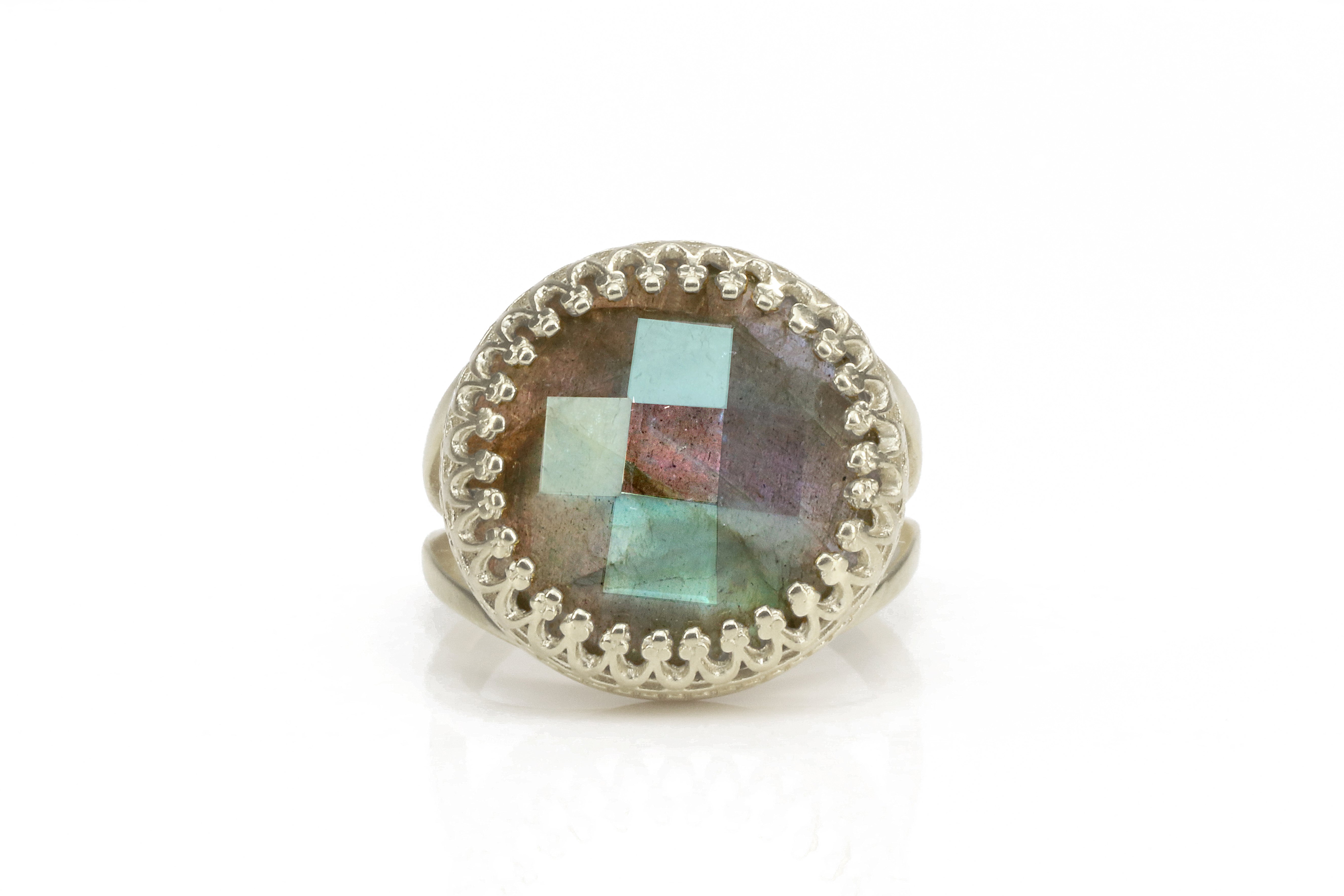 Captivating Sterling Silver Labradorite Ring Rings Anemone Jewelry