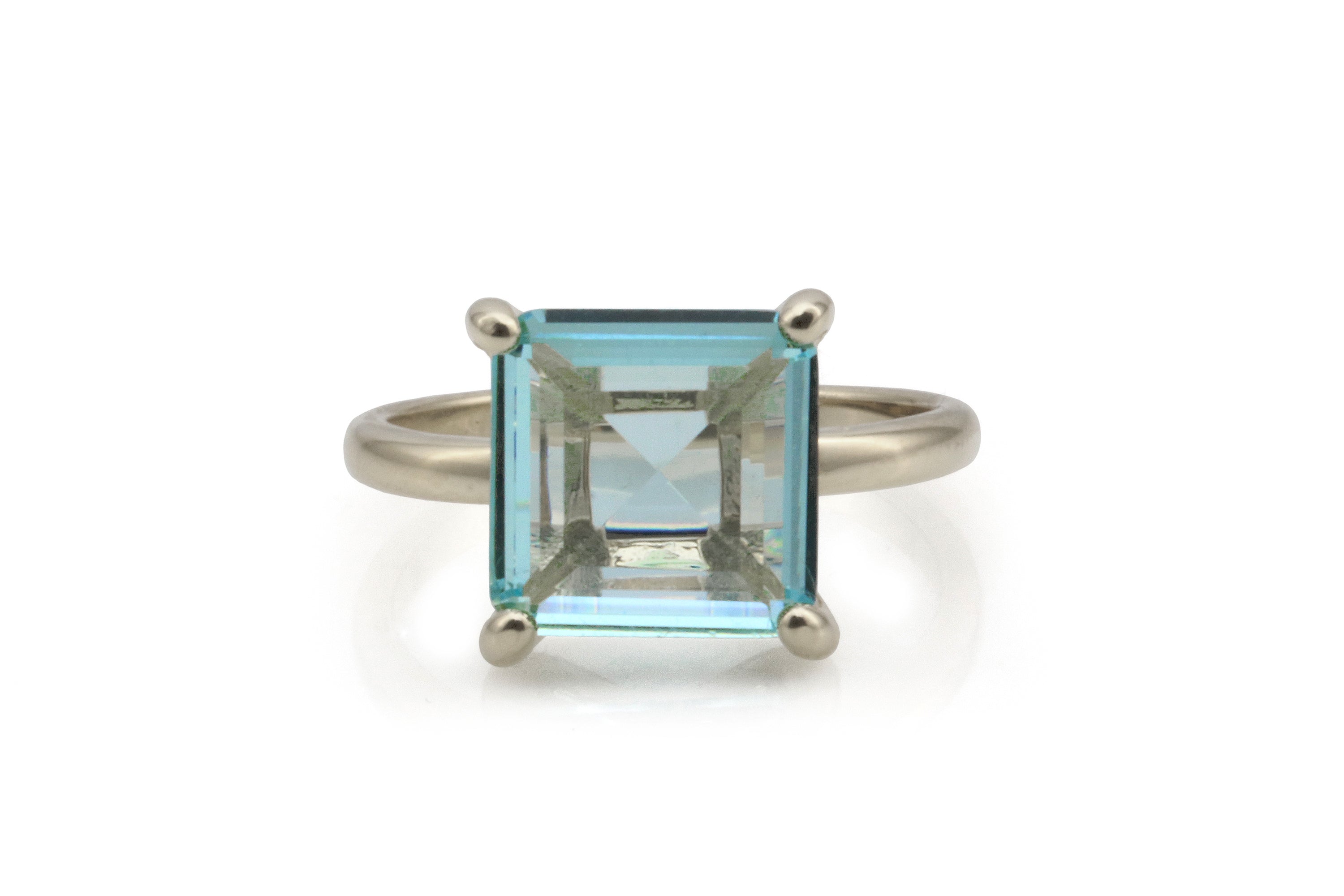 Blue Topaz in Sterling Silver Ring Rings Anemone Unique