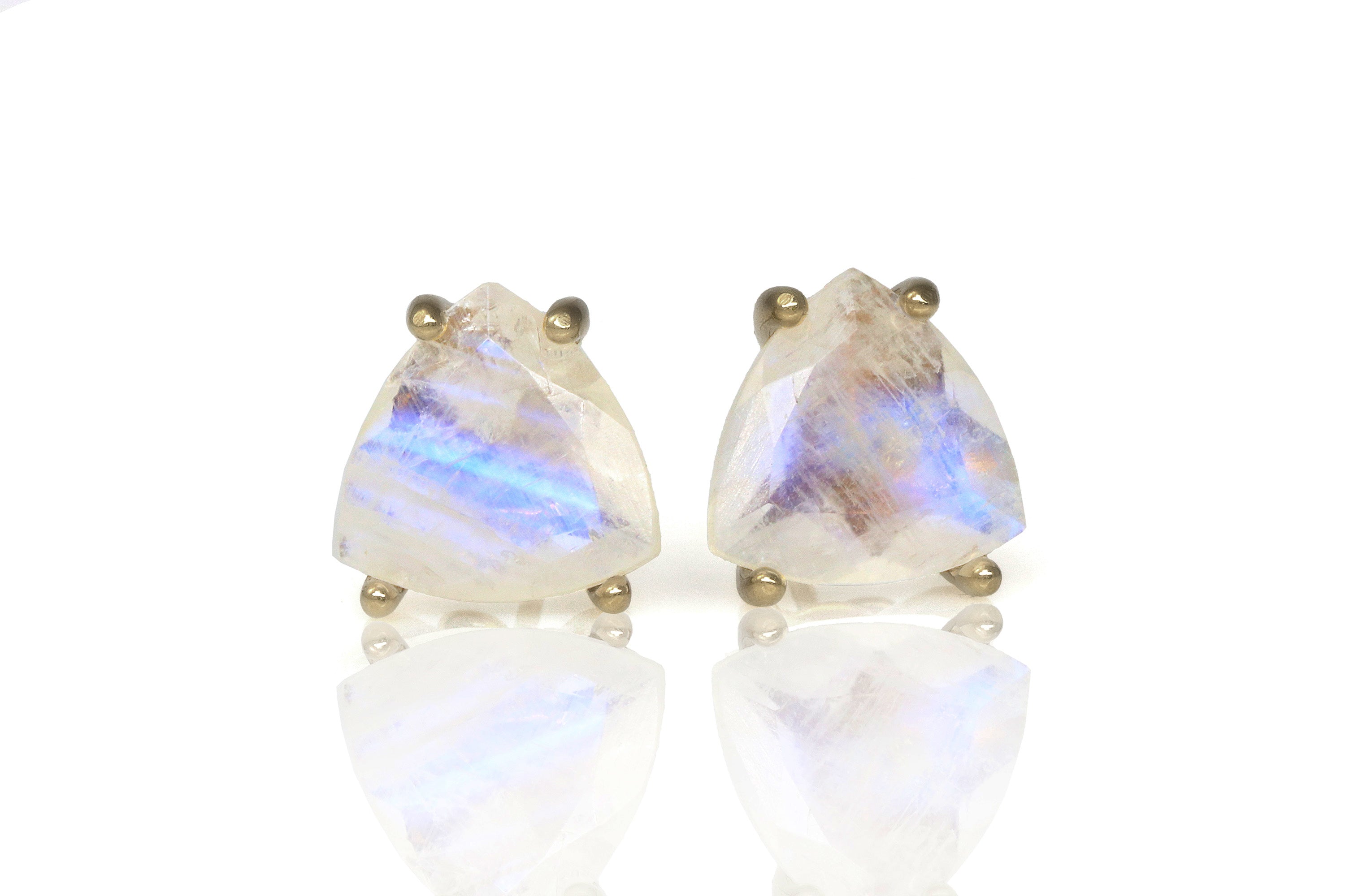 Intricate Moonstone Earrings in Sterling Silver Earrings Anemone Unique