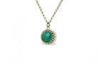 Round Malachite 14k Gold Filled Necklace necklaces Anemone Jewelry