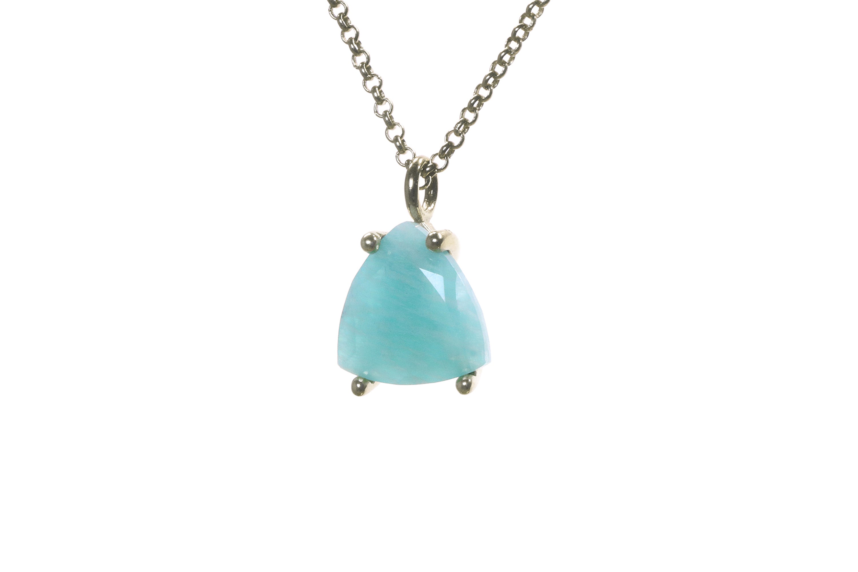 Beautiful Amazonite Necklace in Gold Filled Chain necklaces Anemone Unique
