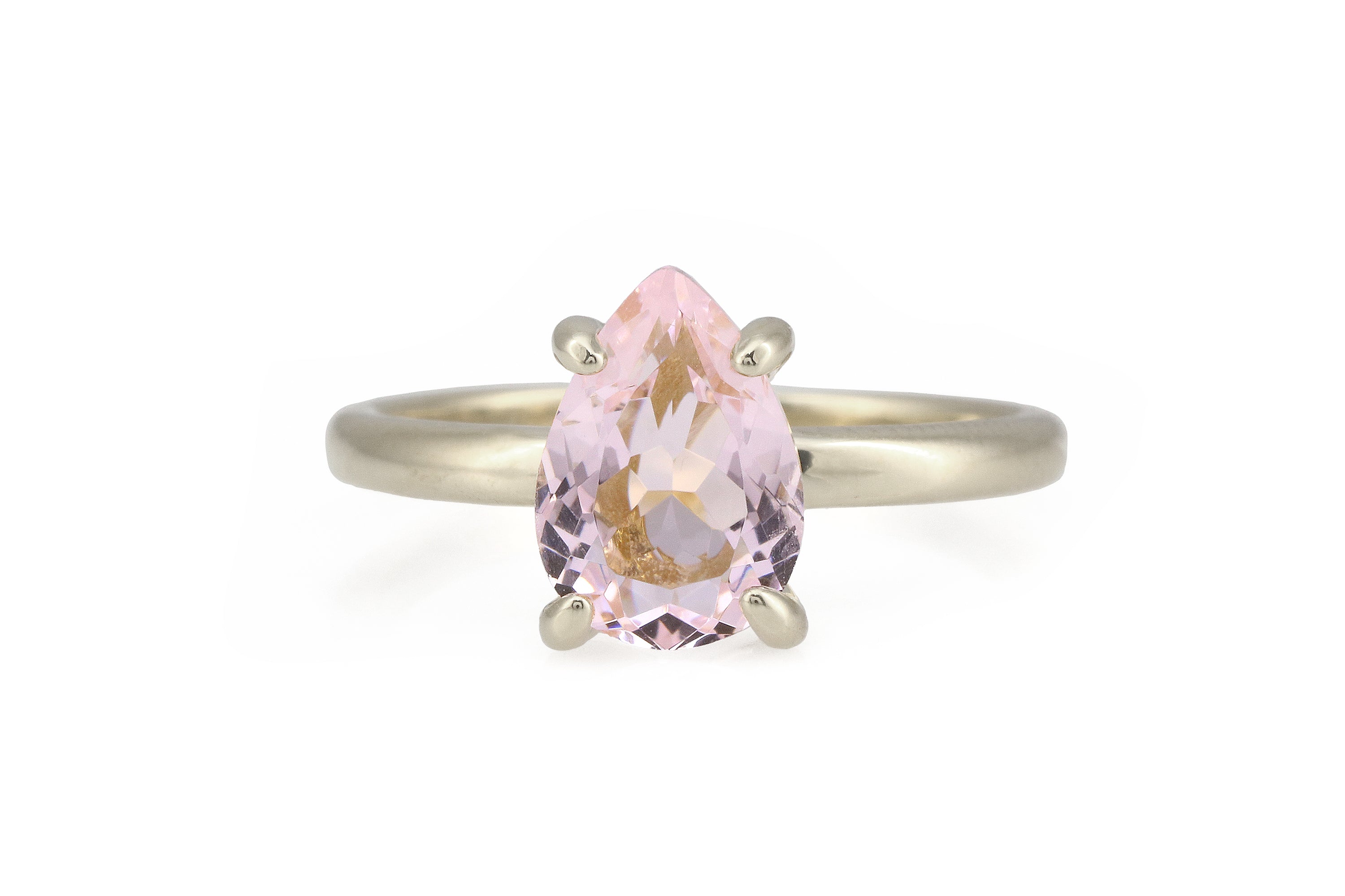 Charming Rose Quartz Ring in Sterling Silver Rings Anemone Unique