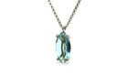 Marquise Blue Topaz Silver Necklace necklaces Anemone Jewelry
