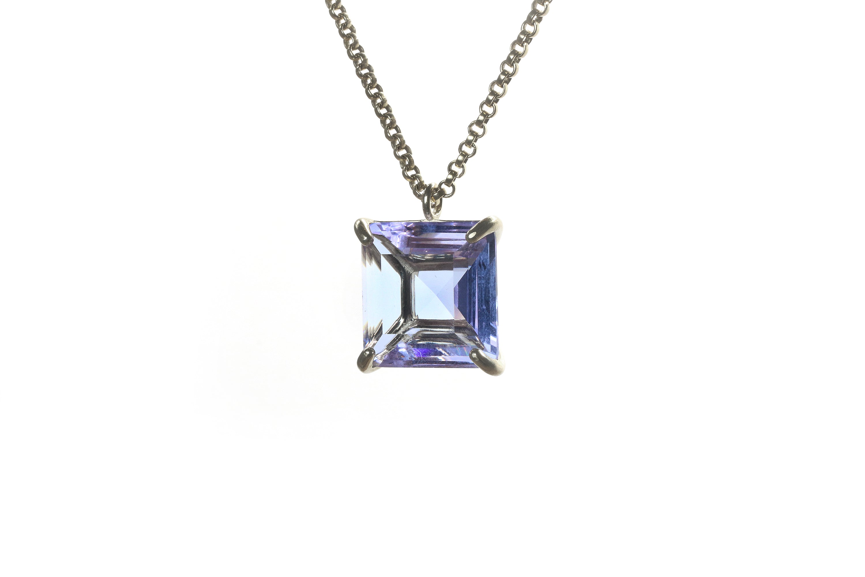 Chunky Tanzanite Jewelry Gold Necklace necklaces Anemone Jewelry