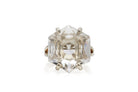 Hexagon Clear Quartz Ring in Prongs Rings Anemone Jewelry