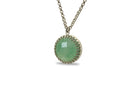 Luscious Green Aventurine Gold Necklace necklaces Anemone Jewelry