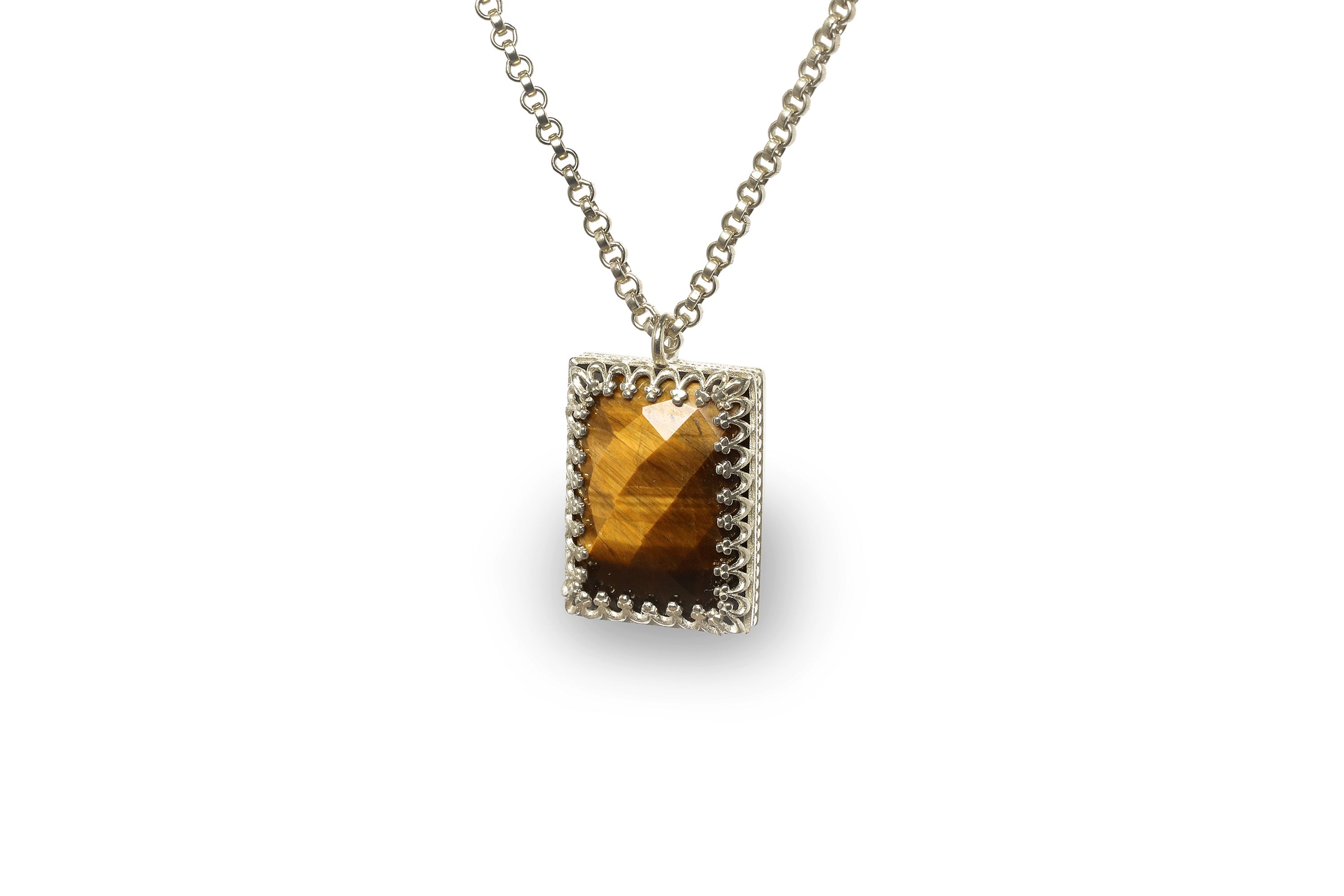 Stylish Tiger Eye Gold Filled Necklace necklaces Anemone Jewelry