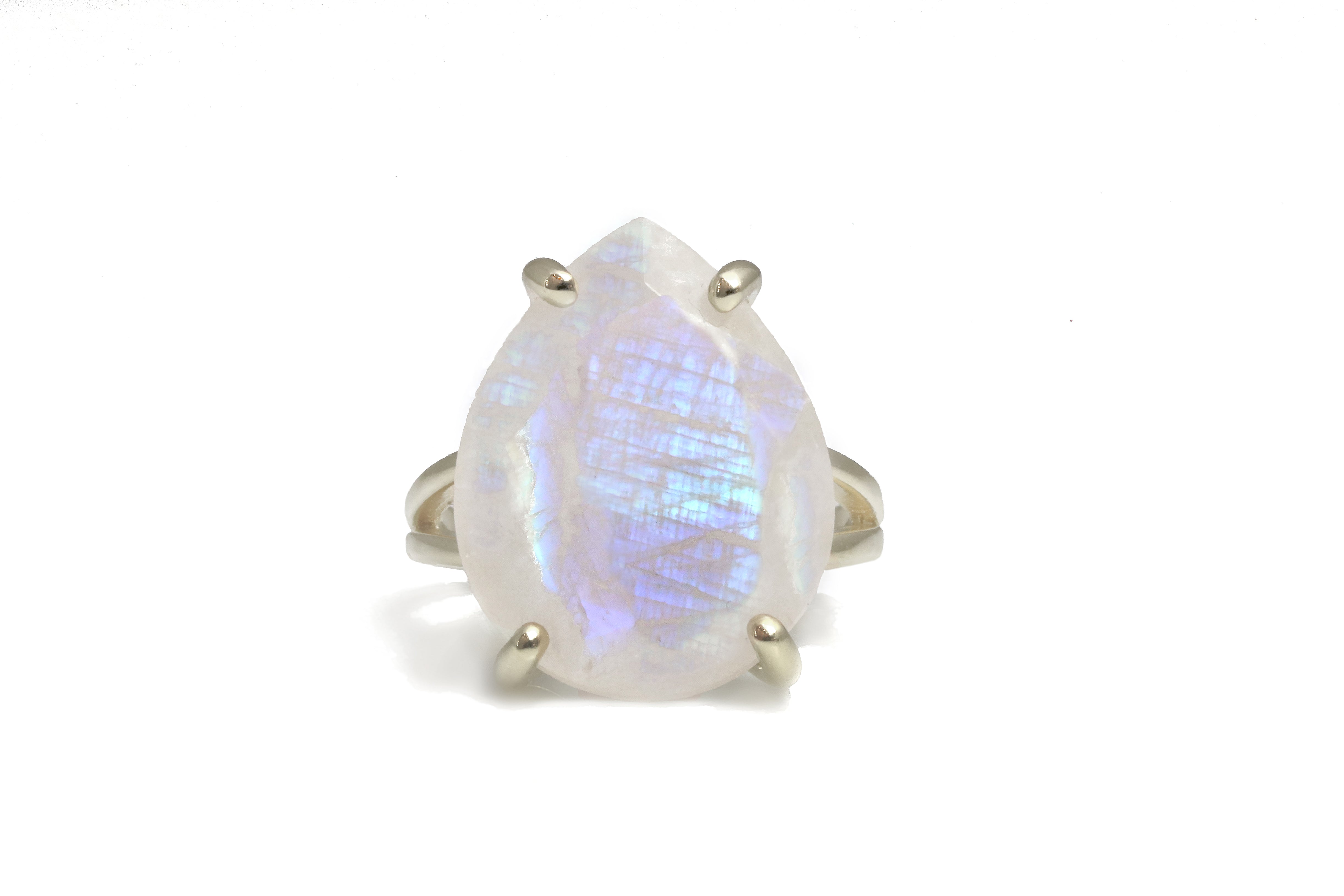 925 Sterling Silver Moonstone Cocktail Ring Rings Anemone Jewelry
