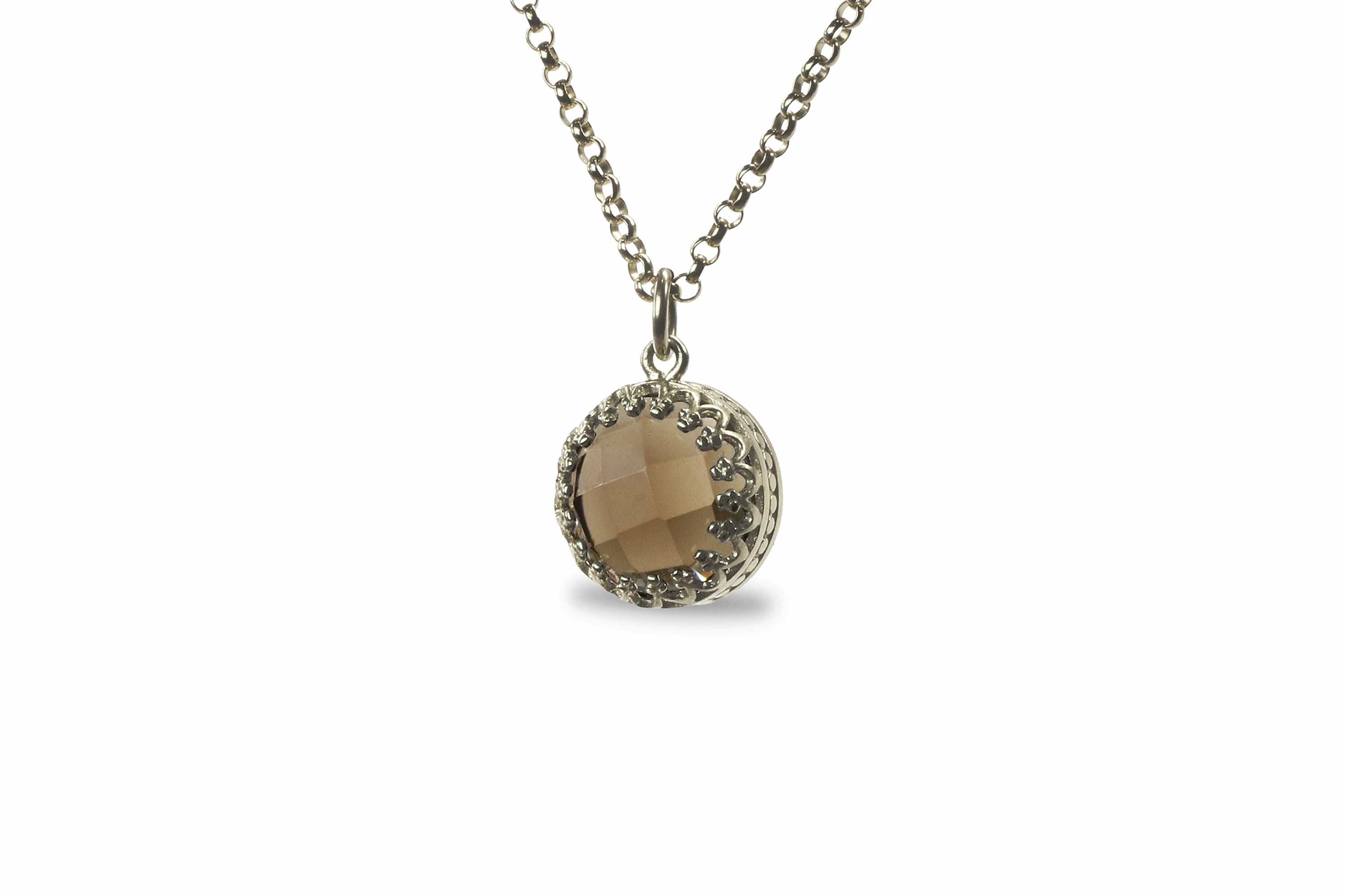 Charming Smoky Quartz Gold Filled Necklace necklaces Anemone Jewelry