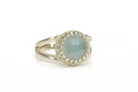Aquamarine Gemstone in 925 Sterling Silver Rings Anemone Jewelry