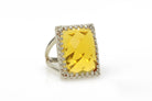 Citrine Ring in 925 Sterling Silver Rings Anemone Jewelry