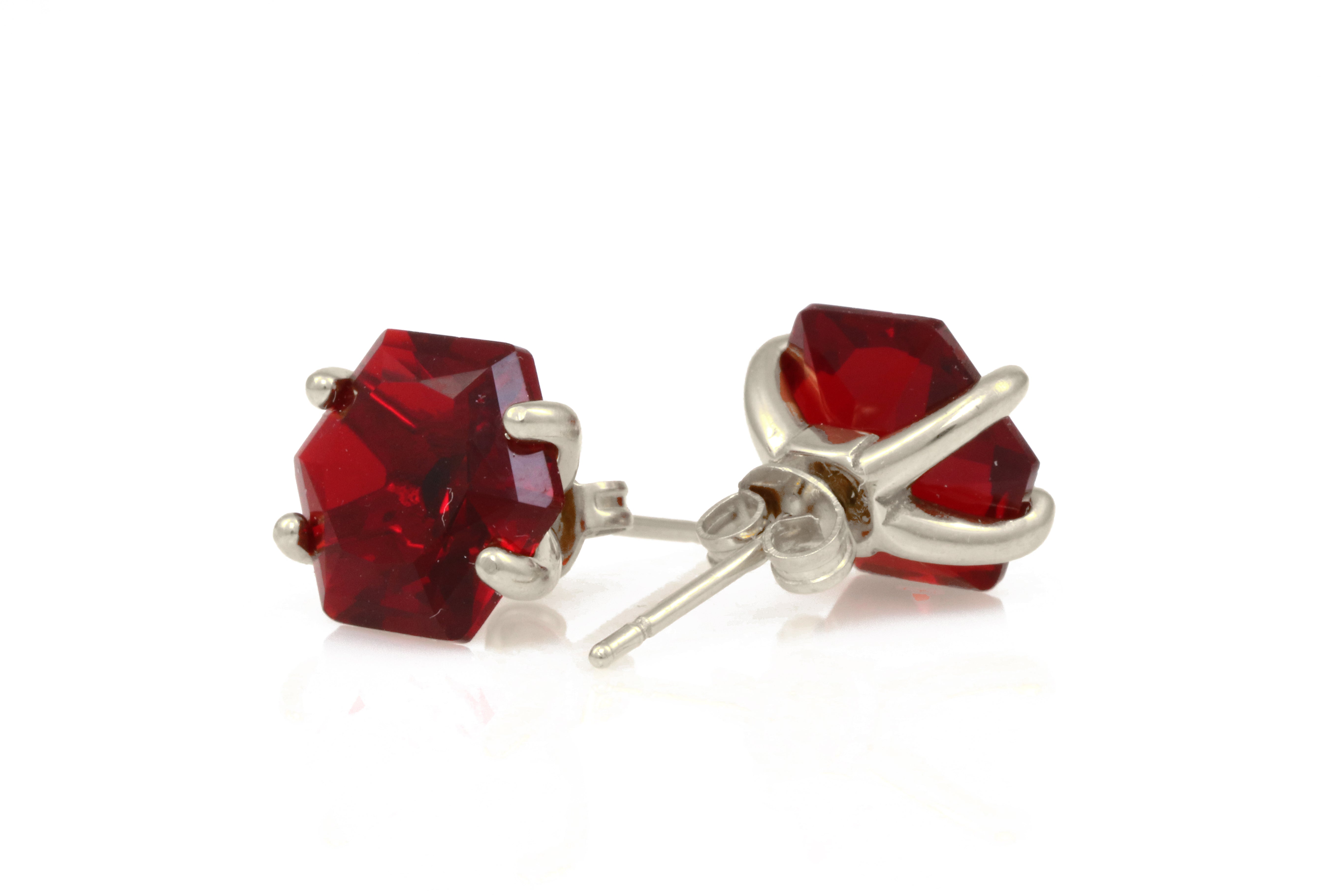 Unique Garnet Sterling Silver Earrings Earrings Anemone Unique