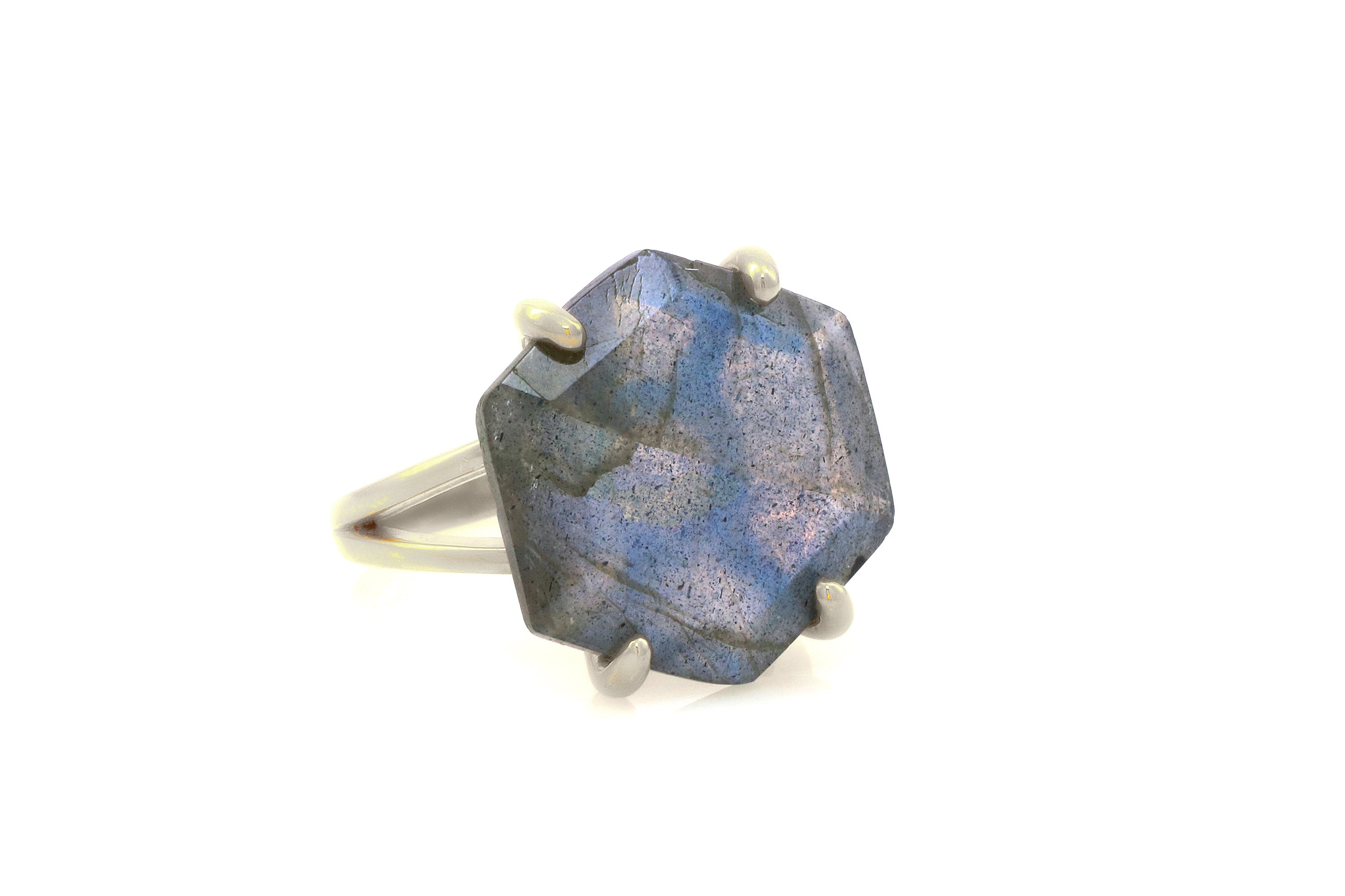 Custom Sterling Silver Labradorite Rings Rings Anemone Jewelry