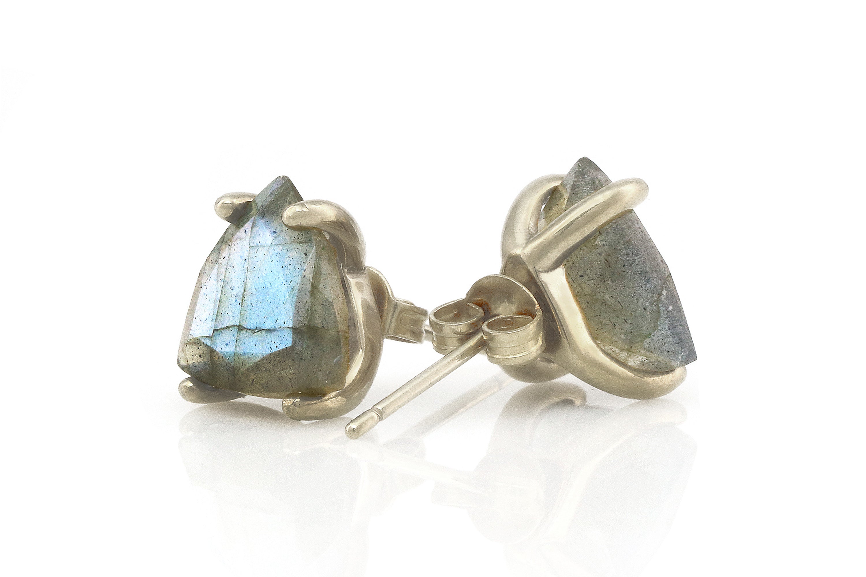 Intricate Labradorite Sterling Silver Earrings Earrings Anemone Unique
