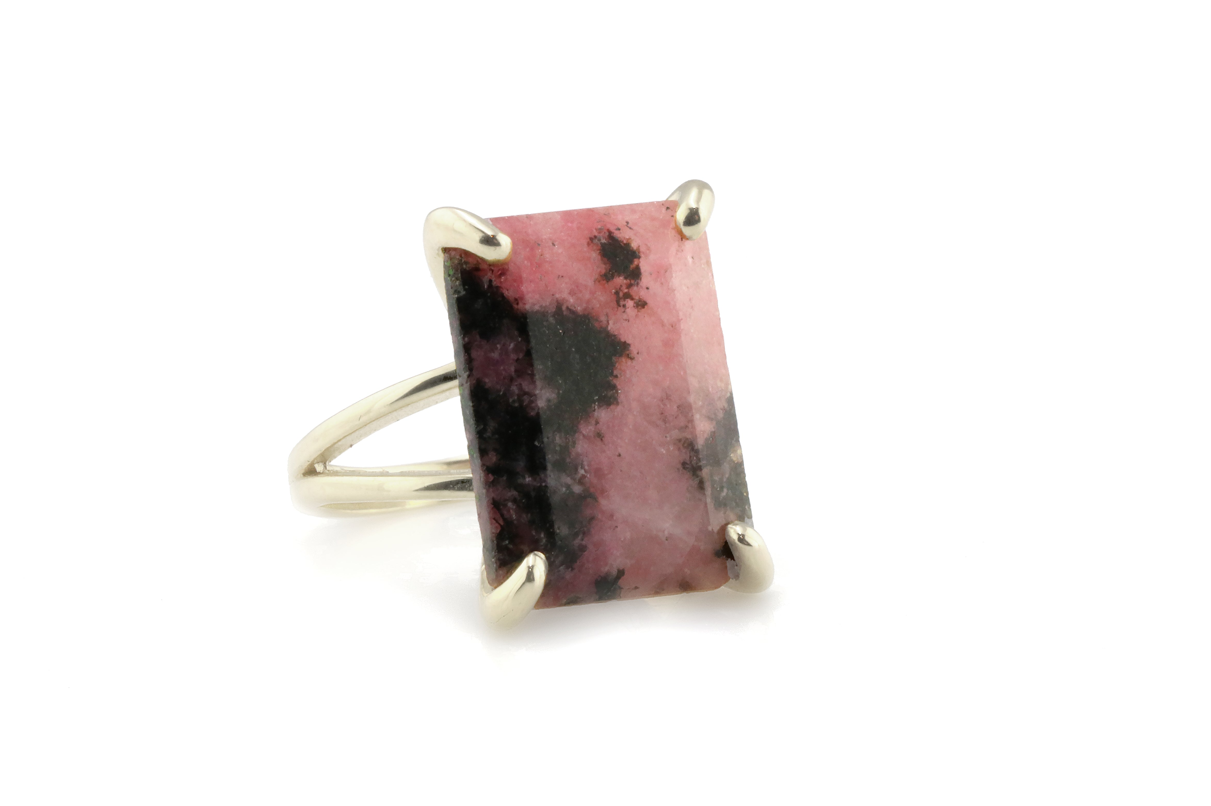 Rhodonite Ring in Sterling Silver Rings Anemone Jewelry