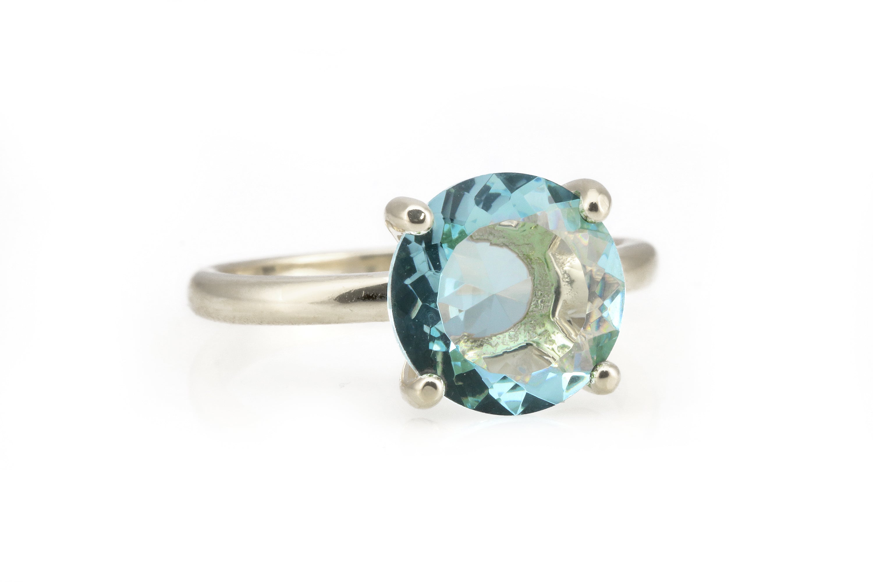 Unique 925 Sterling Silver Topaz Ring Rings Anemone Unique