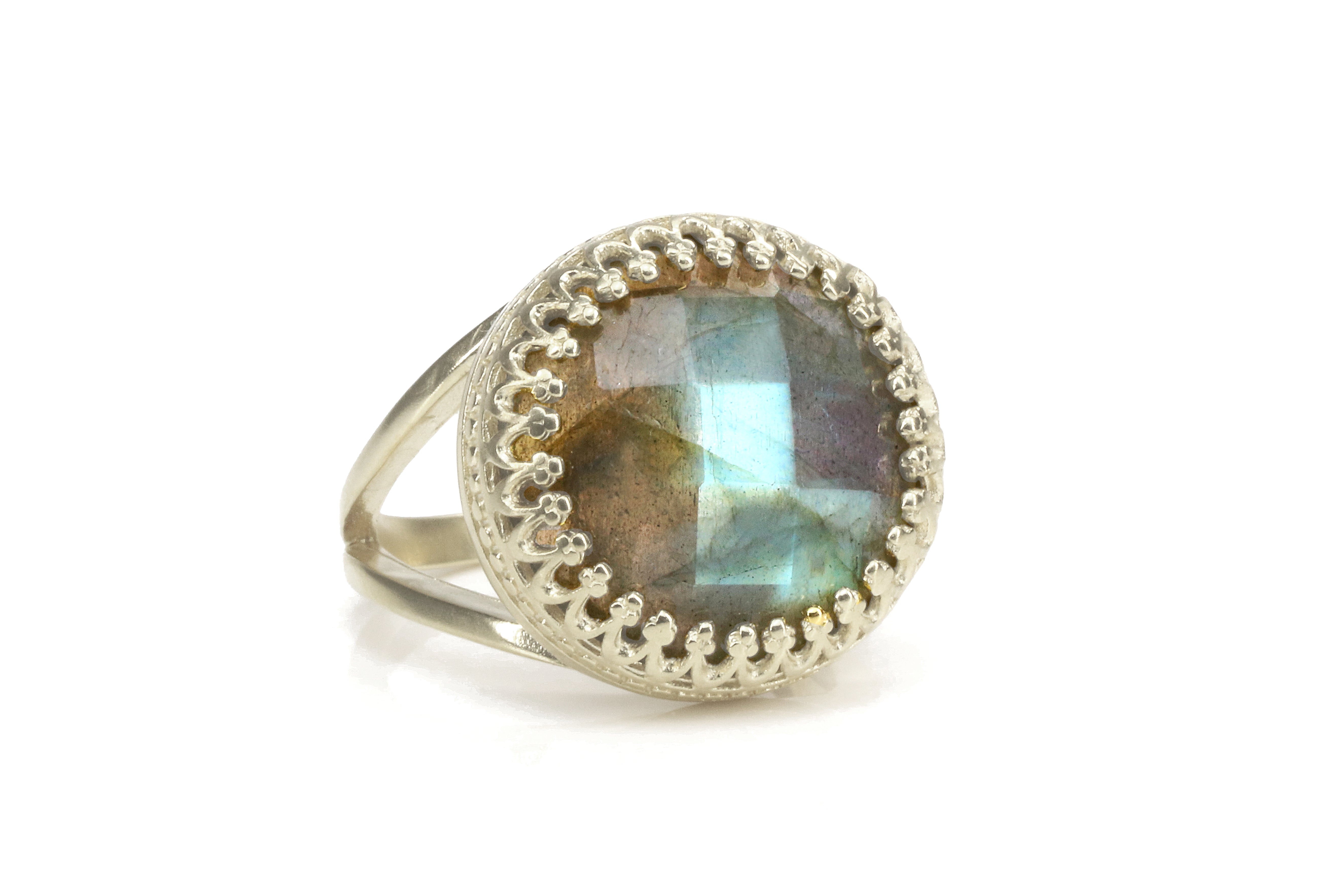Captivating Sterling Silver Labradorite Ring Rings Anemone Jewelry
