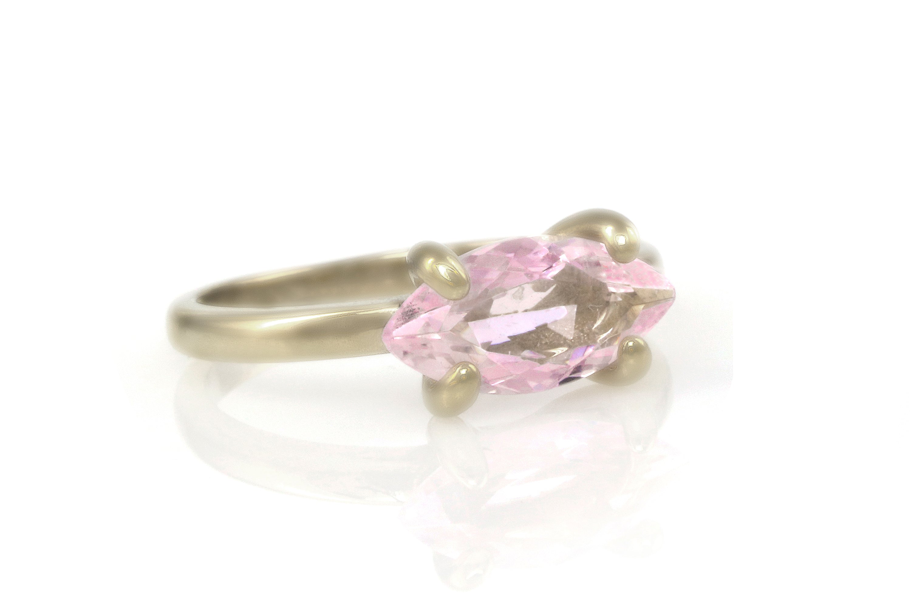Rose Quartz Ring in 925 Sterling Silver Rings Anemone Unique