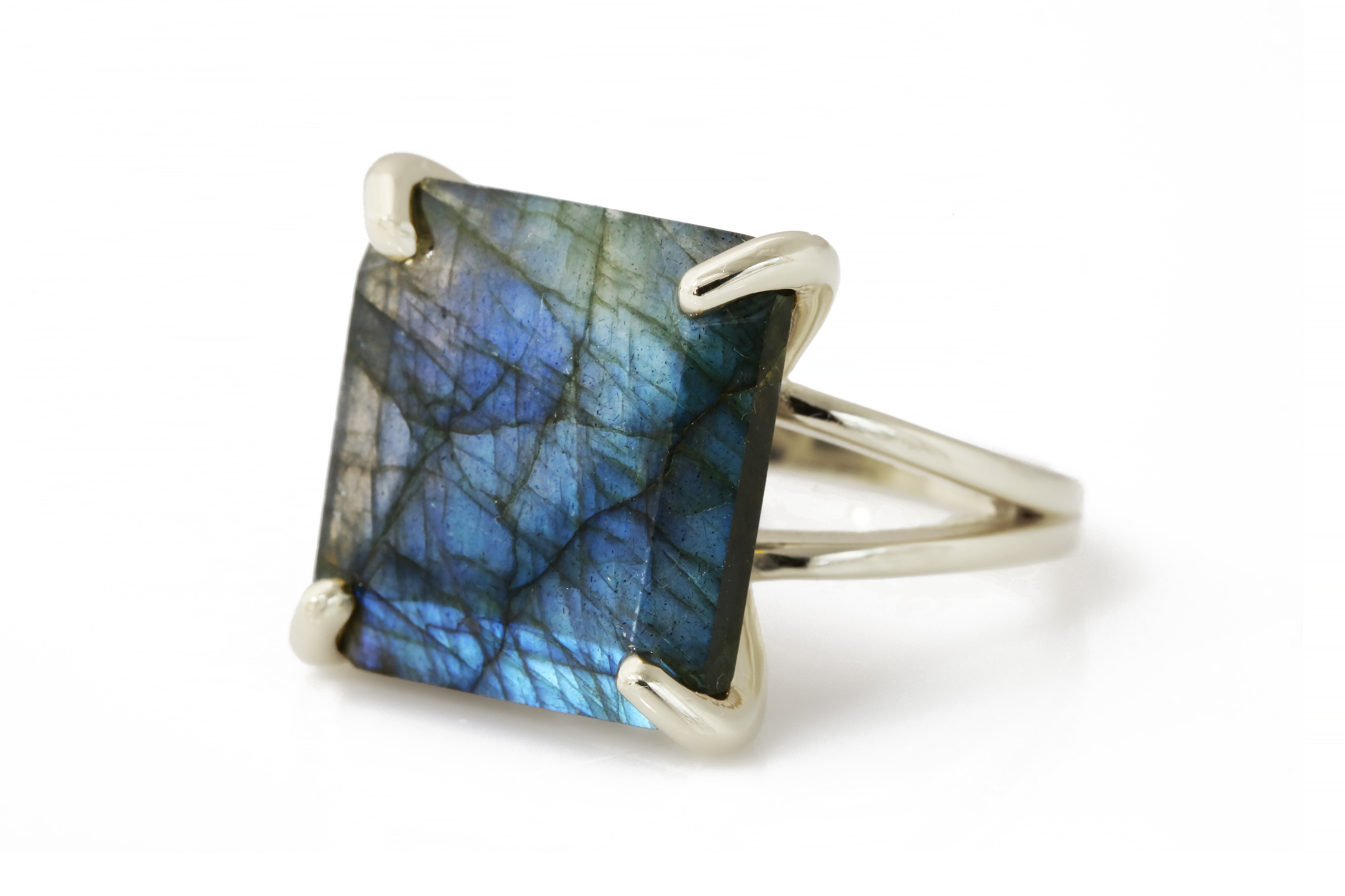 Cocktail Labradorite Ring in Gold Filled Rings Anemone Jewelry