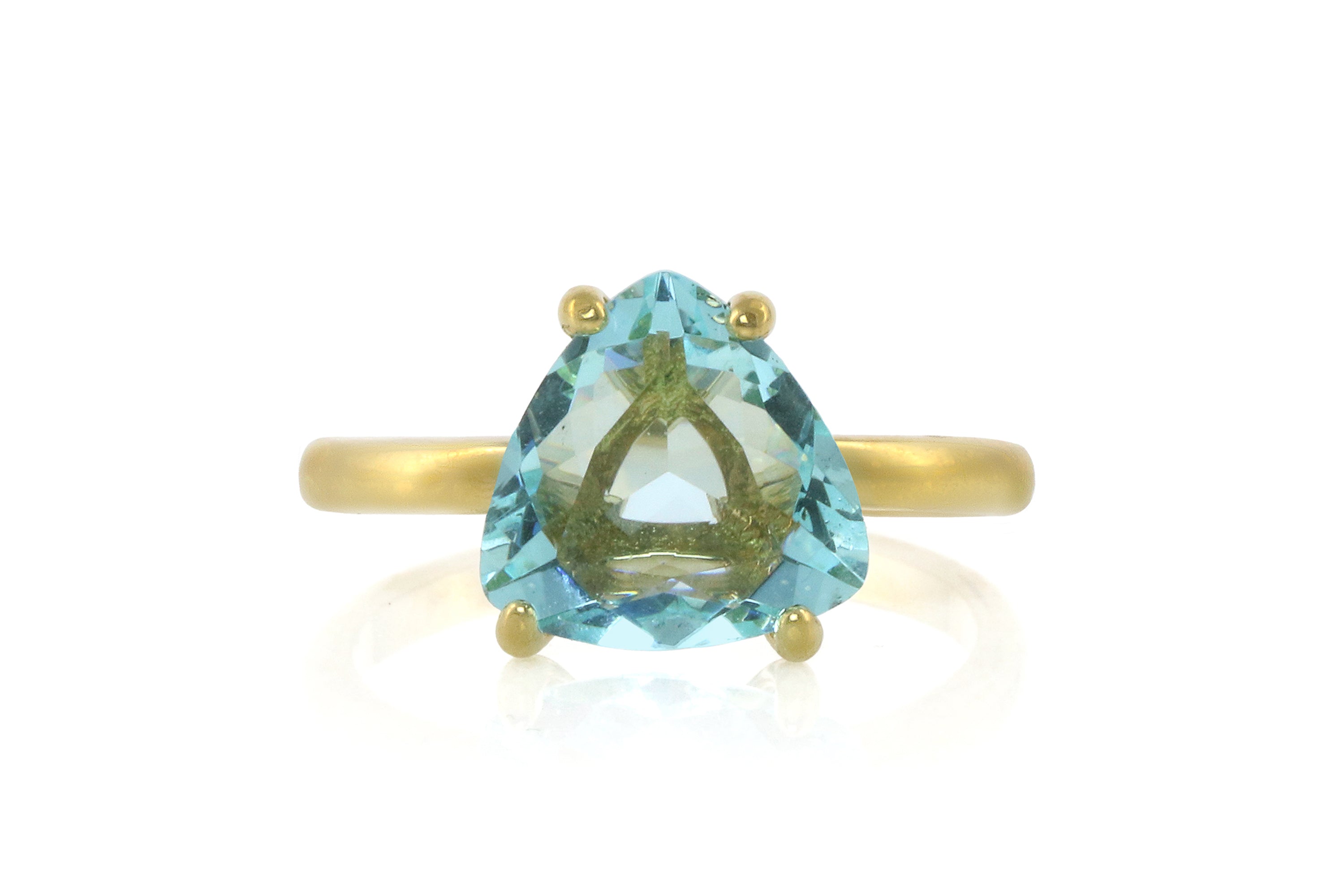 14K Gold-filled Topaz Jewelry Ring Rings Anemone Unique