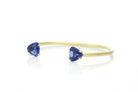 Two Stone Open Sapphire Bracelet in Gold Bracelets Anemone Unique