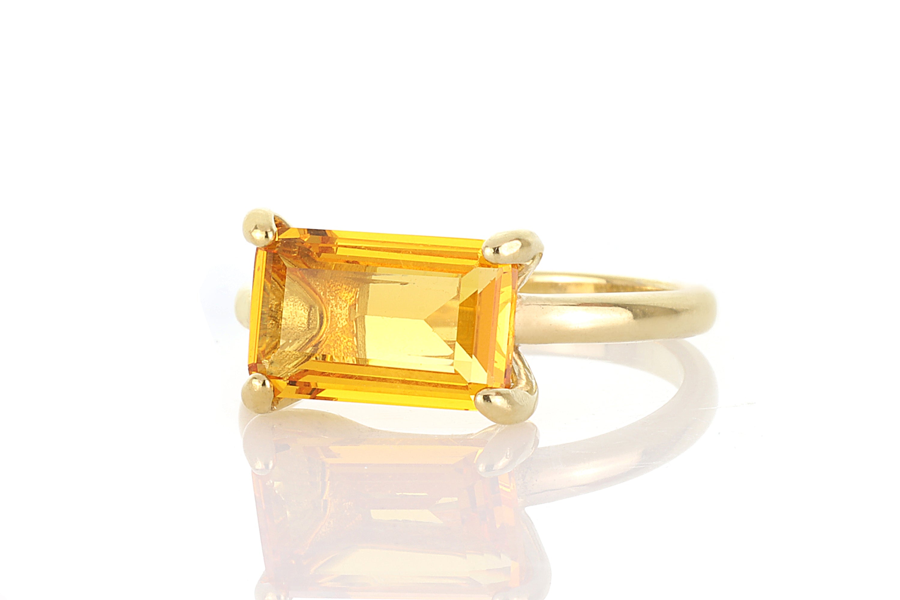 Brilliant Sterling Silver Citrine Ring Rings Anemone Unique