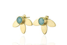 Flower Inspirational Gold Amazonite Earrings Earrings Anemone Limited