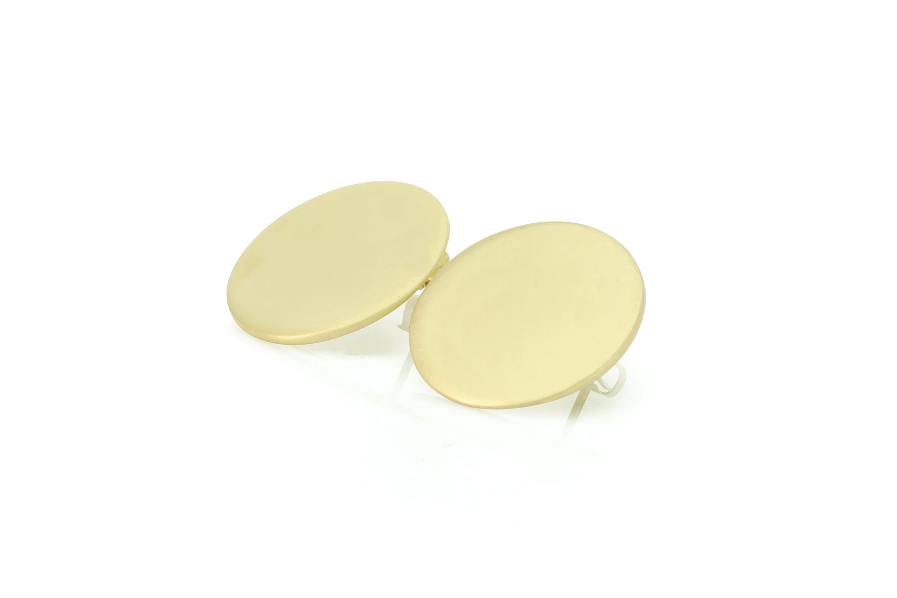 14k Gold Round Coin Stud Earrings Earrings Anemone Jewelry
