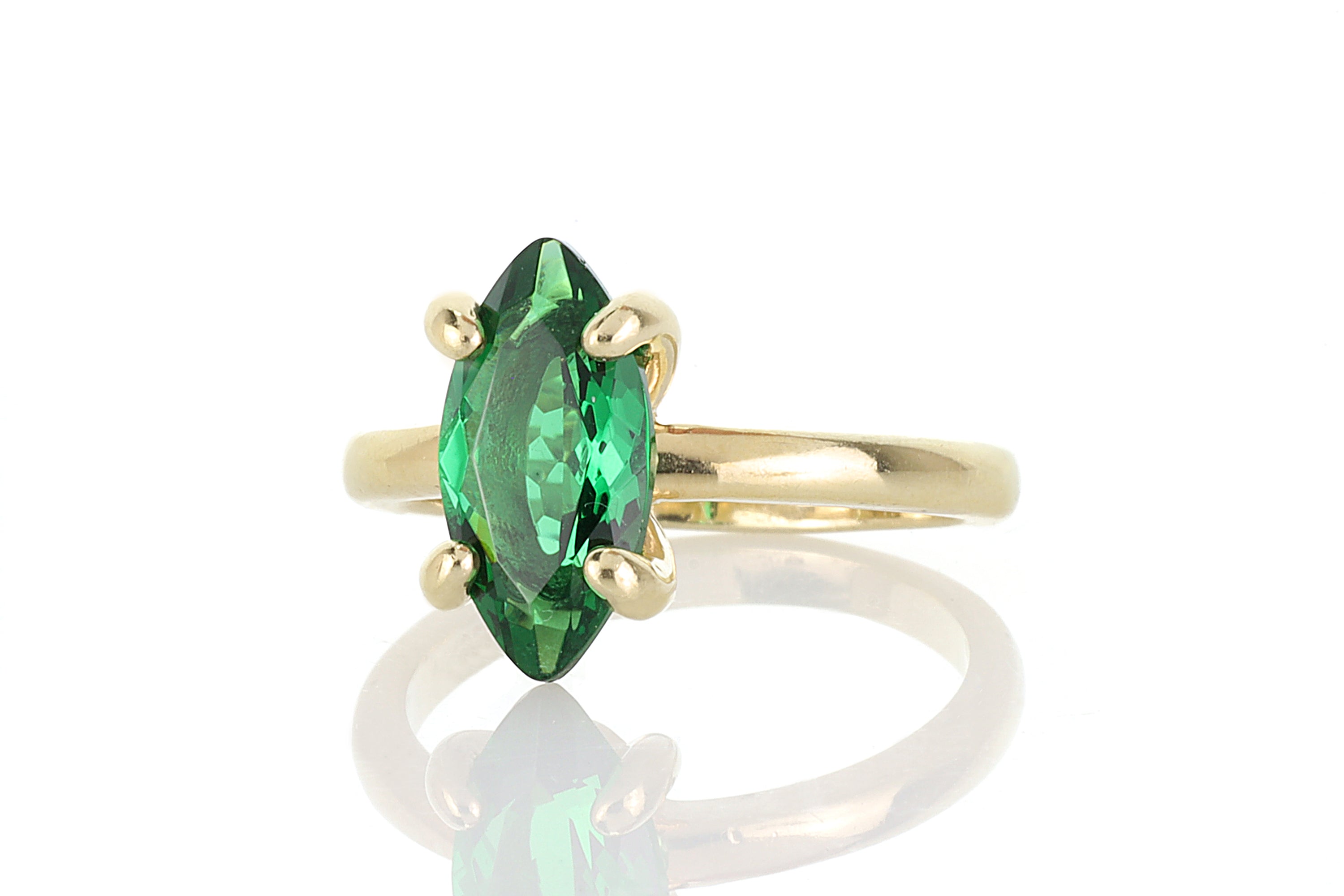 Chic Emerald Jewelry Sterling Silver Ring Rings Anemone Unique