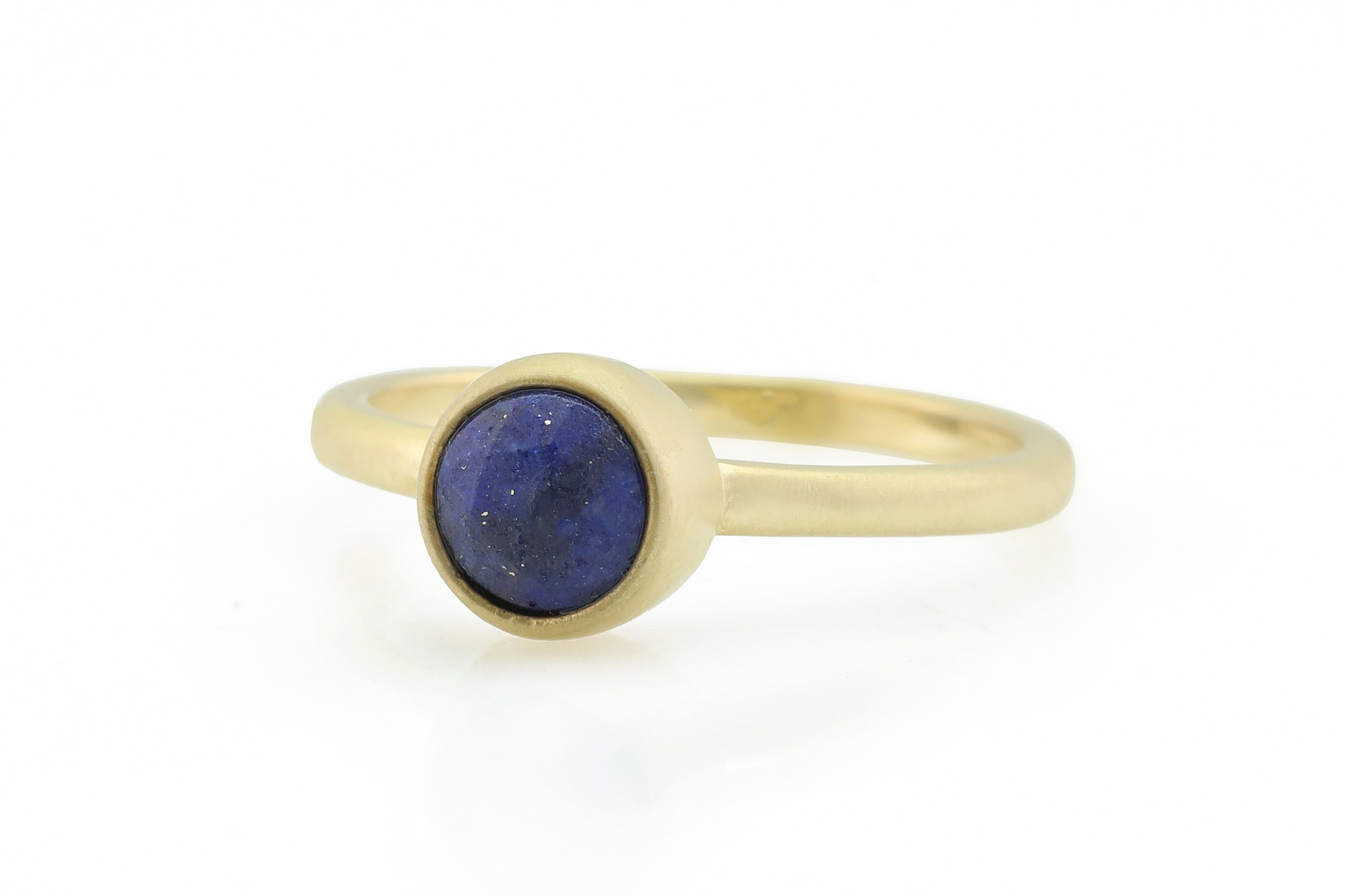 Lapis Lazuli Bezel Set Gold Ring Rings Anemone Limited