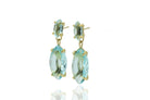 Blue Topaz Multi-Stone Gold Dangle Earrings Earrings Anemone Jewelry
