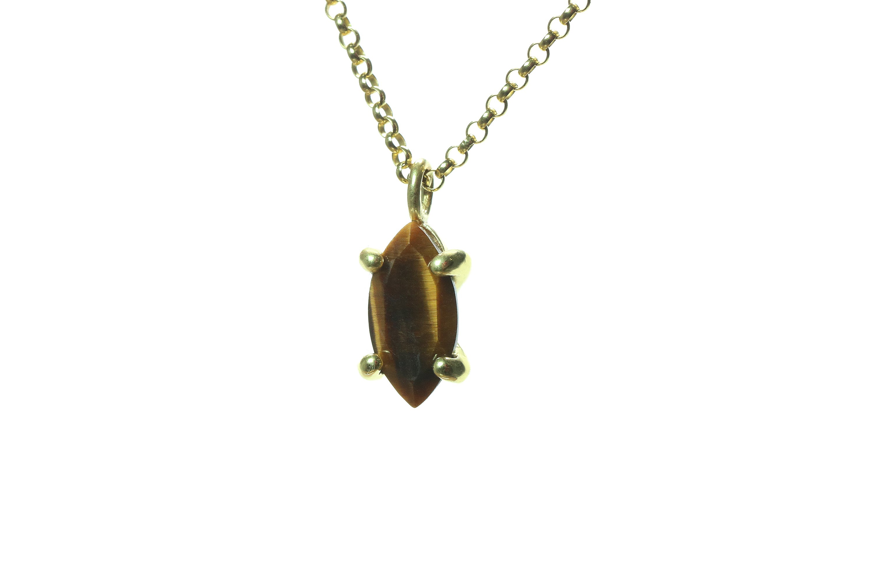 Gold Filled Tiger Eye Unique Necklace necklaces Anemone Unique