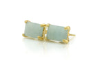 Aquamarine Stud Earrings in Gold Earrings Anemone Unique