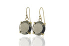 Statement Pyrite Stone Earrings in Gold Earrings Anemone Jewelry