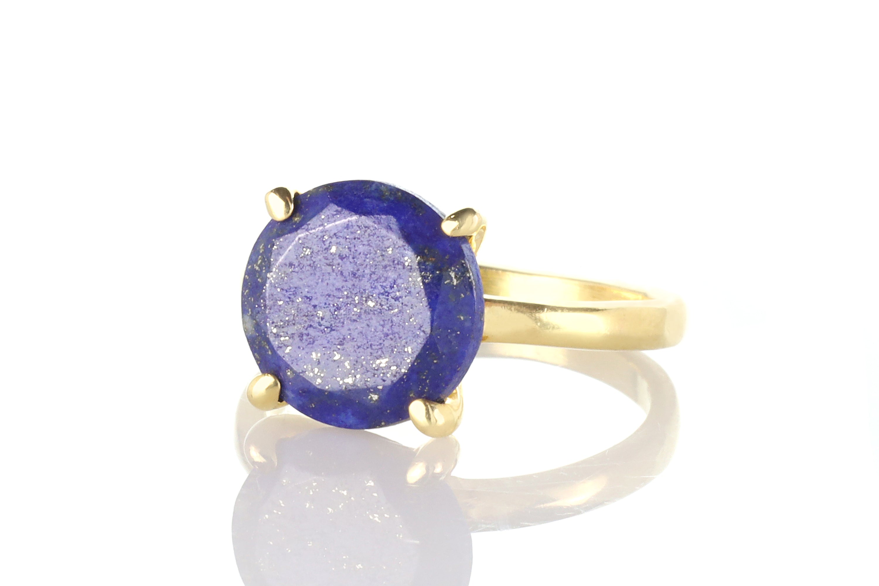 Classic Lapis Lazuli Ring in 14k Gold Rings Anemone Jewelry