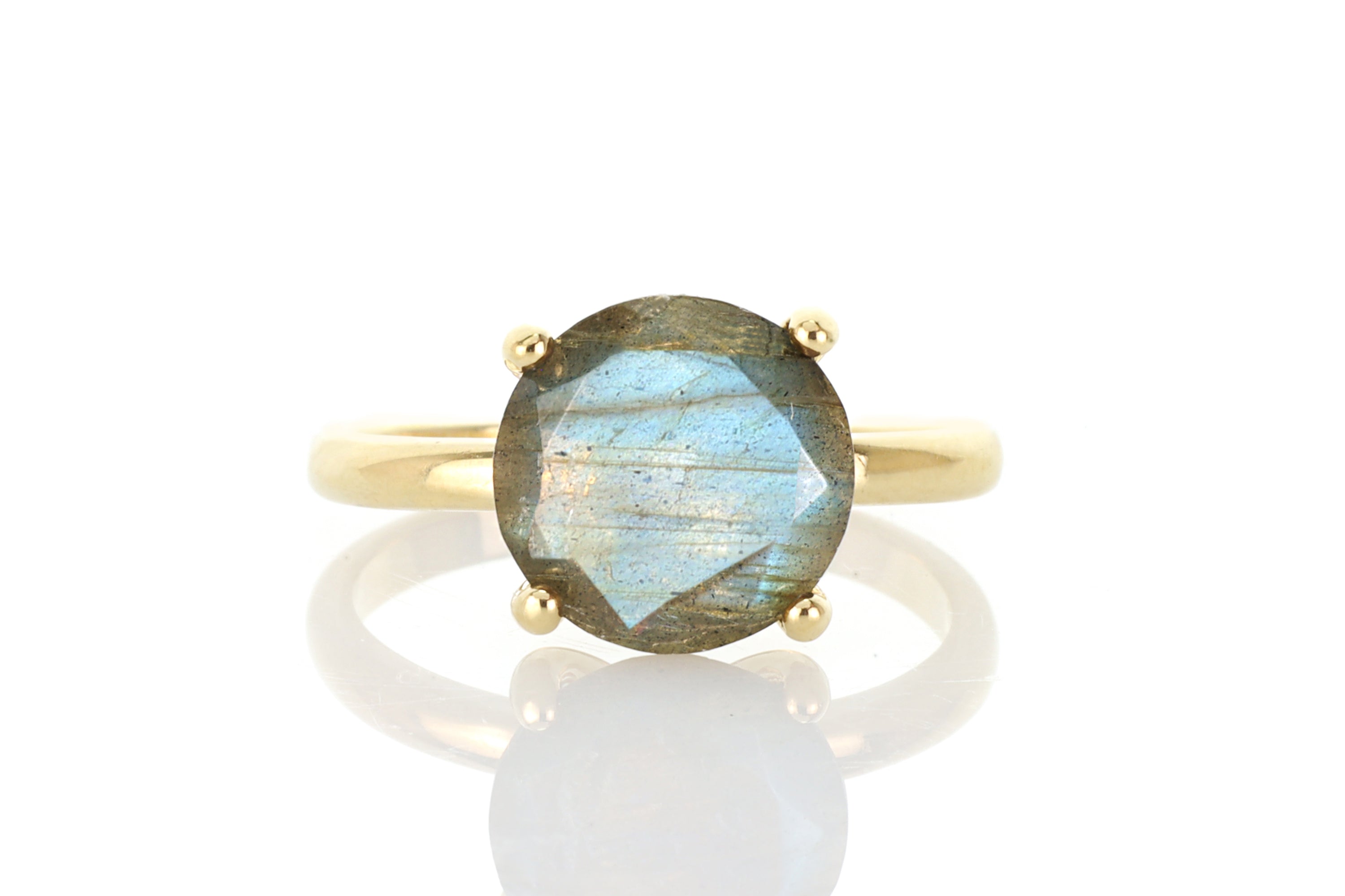14K Gold-Filled Labradorite Ring Rings Anemone Unique