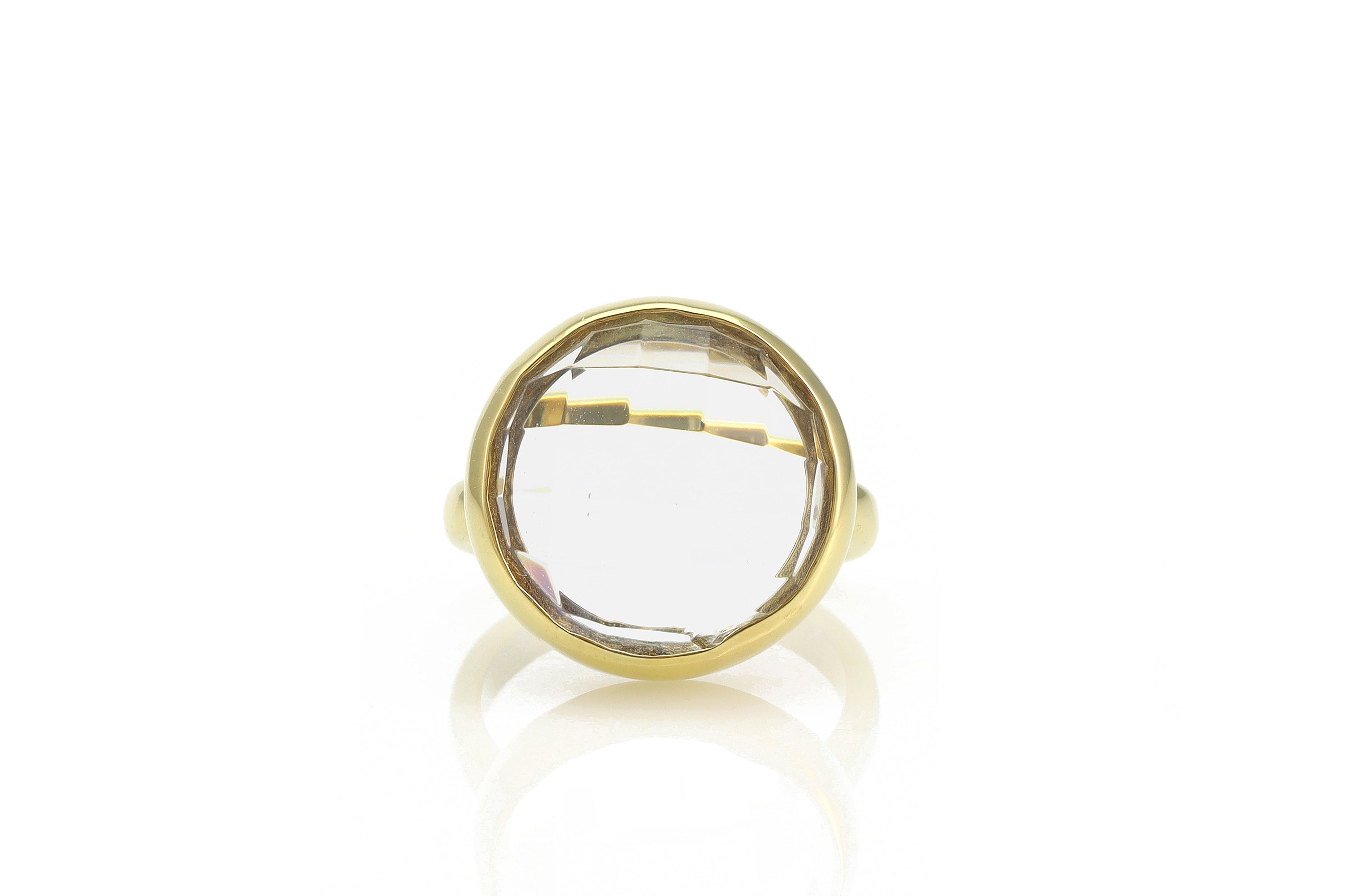 Crystal Quartz 14k Gold Filled Bezel Ring Rings Anemone Limited
