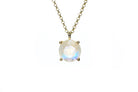 Gold Rainbow Moonstone Gemstone Necklace necklaces Anemone Unique