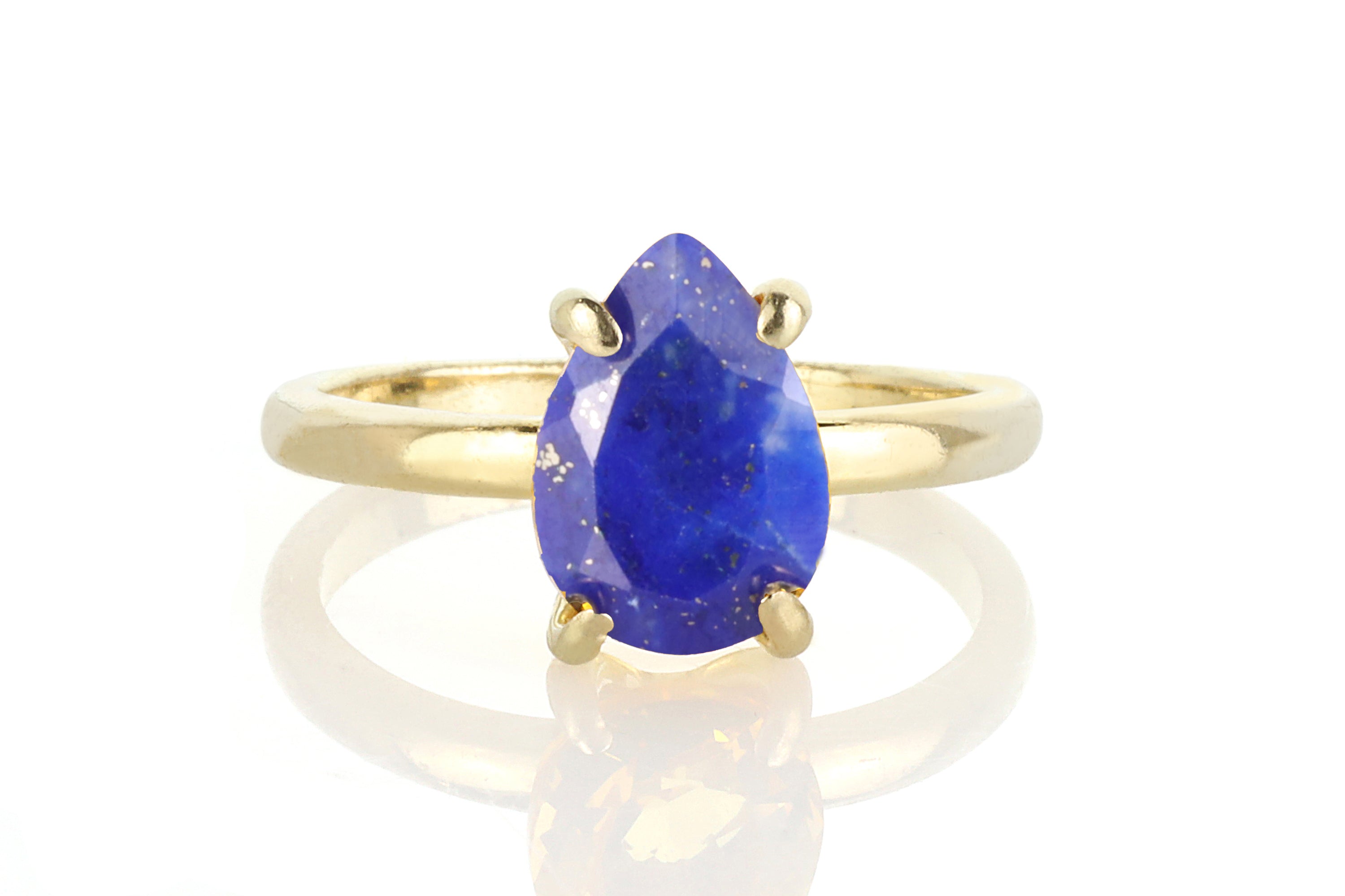 14k Gold-filled Lapis Lazuli Ring Rings Anemone Jewelry