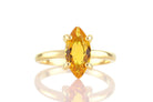 Marquise Citrine Ring in 14k Rose Gold Rings Anemone Unique