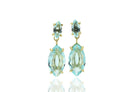 Blue Topaz Multi-Stone Gold Dangle Earrings Earrings Anemone Jewelry
