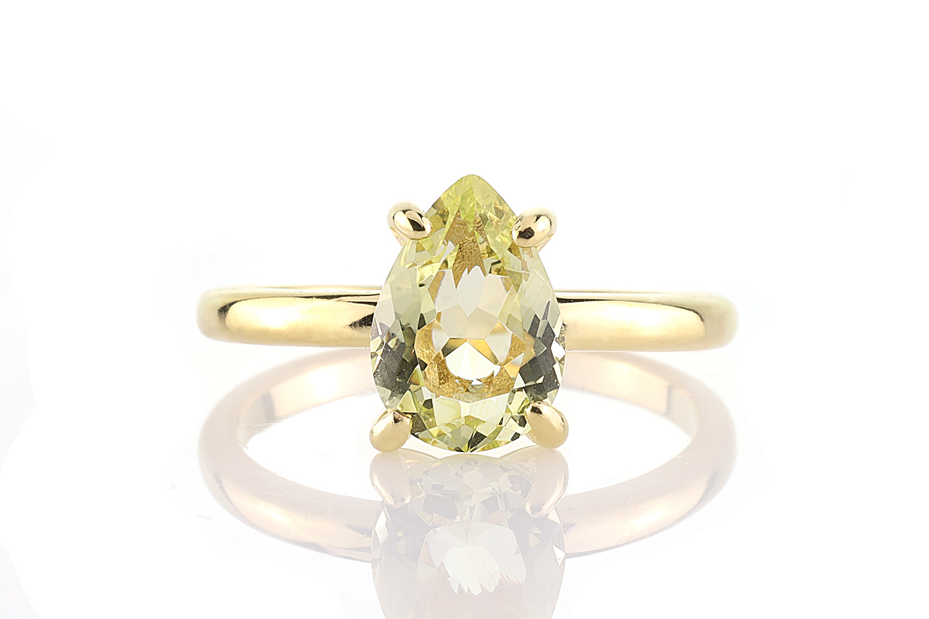 Lemon Quartz Jewelry in 14k Gold-filled Band Rings Anemone Unique