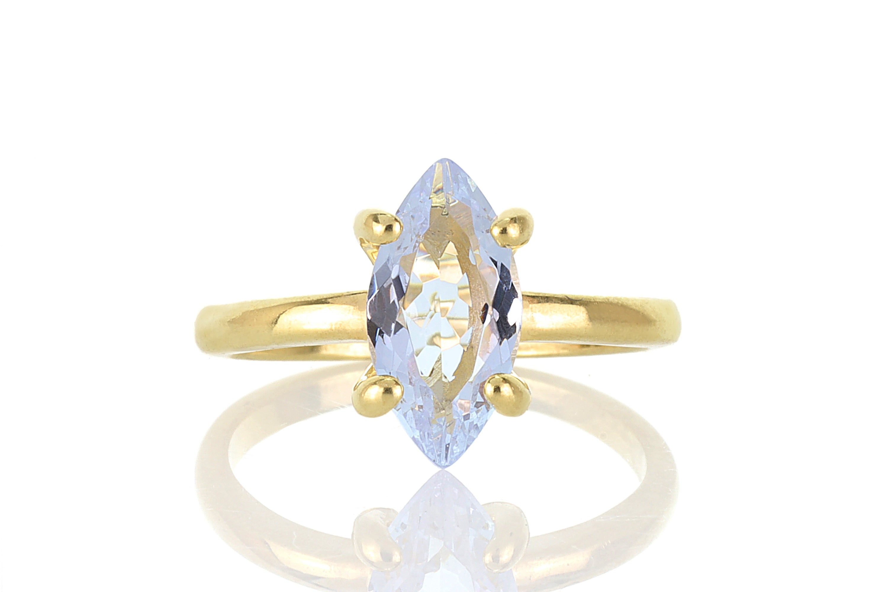 Tanzanite Marquise 14k Gold Ring Rings Anemone Unique