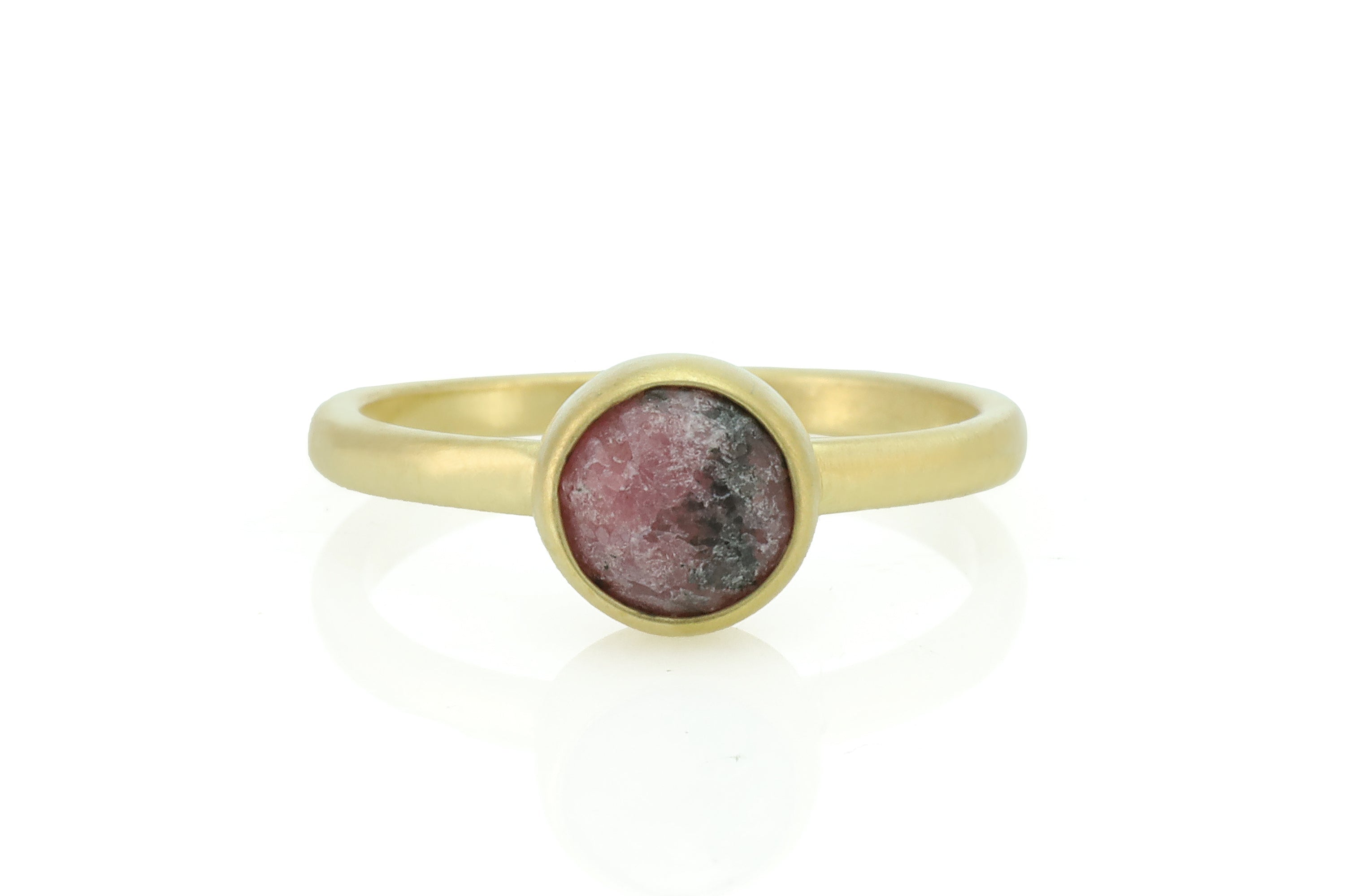 Rhodonite Stone Gold Ring Rings Anemone Limited